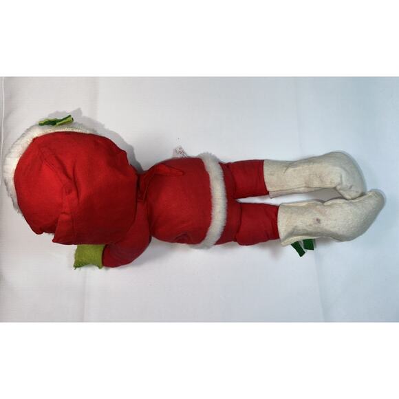 Annalee Mobilitee Doll 1971 Christmas Boy Girl Prone Position 20” Vintage